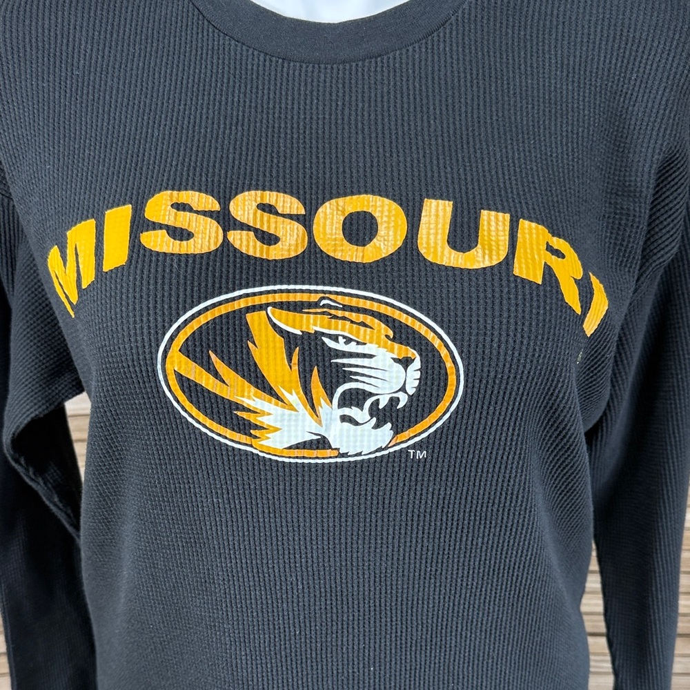 Missouri Big Ball Shirt Sports Black Long Sleeve Thermal Size XL - Picture 3 of 8